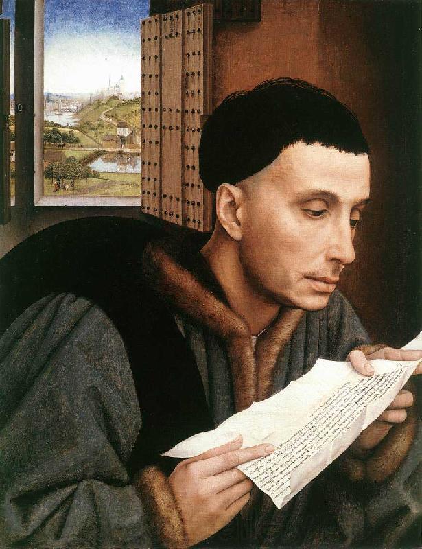 Rogier van der Weyden A Man Reading Spain oil painting art